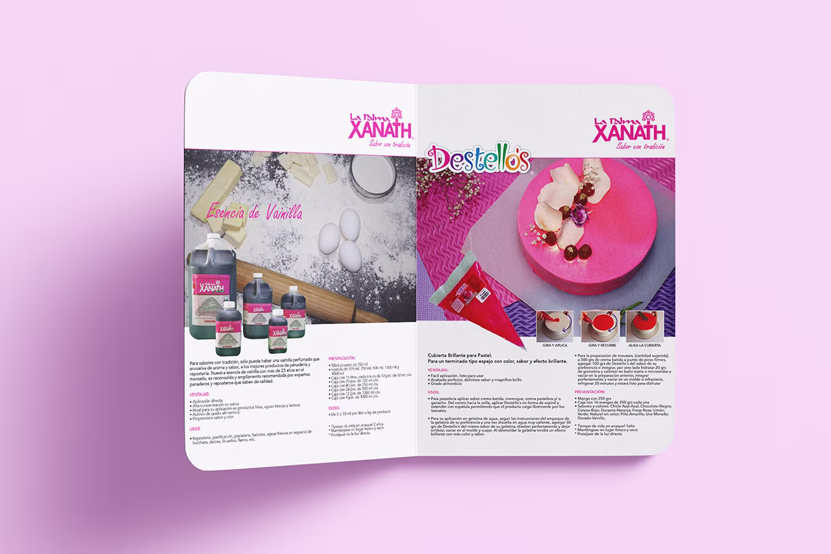 diseño de catalogo para reposteriaxanath